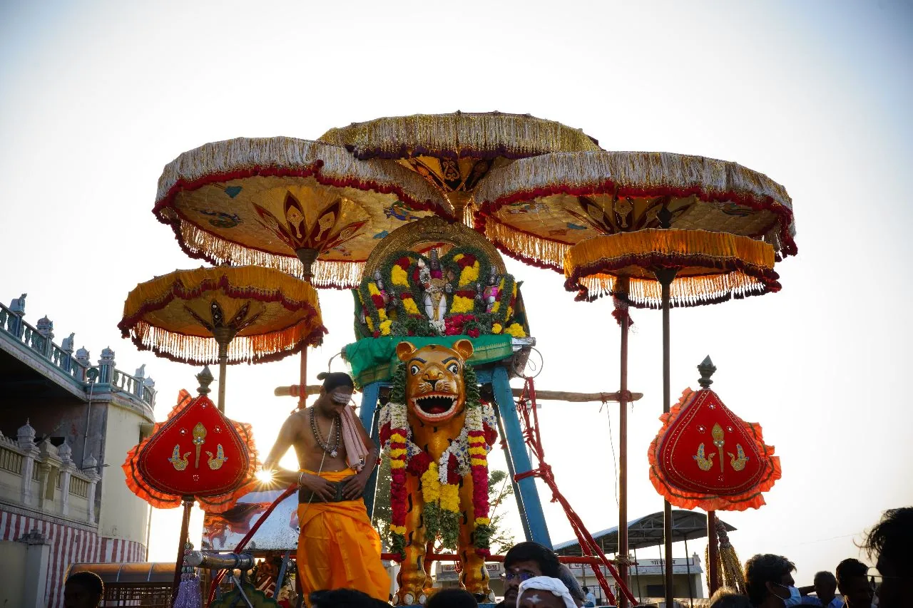 புலி வாகனம் மாசி திருவிழாவின் ஆறாம் நாள்