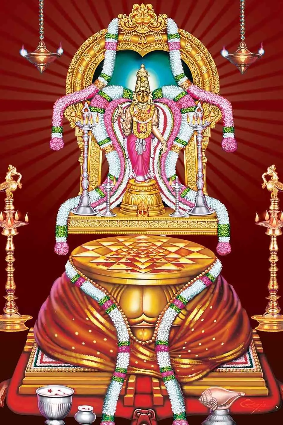 அர்த்தமேரு ஸ்ரீ சக்கரம் காமாட்சியம்மன் அர்த்தமேரு ஸ்ரீ சக்கரம் காமாட்சியம்மன்