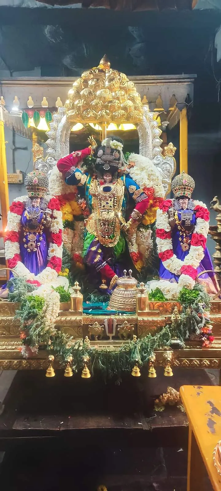 முதல்  நாள்   தவன உற்சவம் முதல்  நாள்   தவன உற்சவத்தில் ஸ்ரீ பெருமாள் கோவர்த்தனகிரி திருக்கோலத்தில்  அருள்பாளிக்கிறார்.