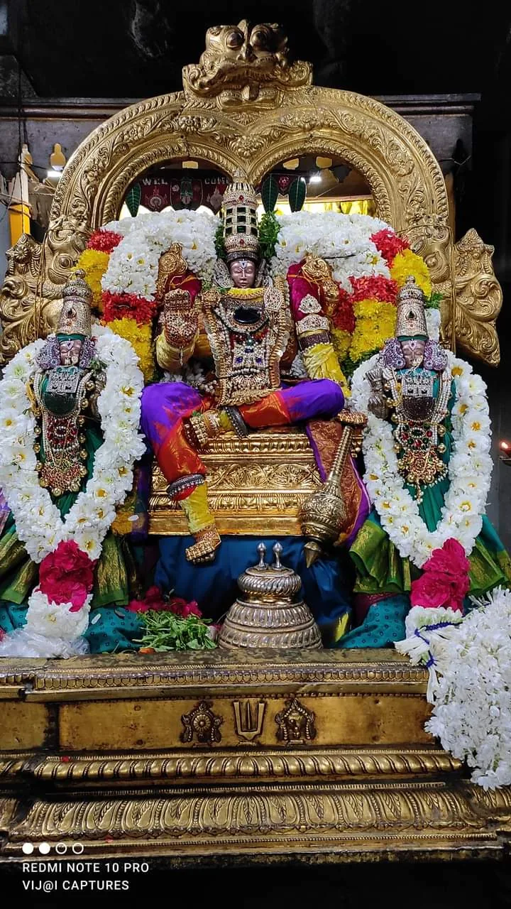 3 வது நாள்  தெப்ப உற்சவம் 3 வது நாள்   தெப்ப உற்சவத்தில் ஸ்ரீ பெருமாள் வைகுண்ட வாசன் அலங்காரம் திருக்கோலத்தில்  அருள்பாளிக்கிறார்.