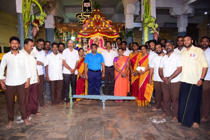 மாணிக்க விநாயகர் மரத்தேர் வெள்ளோட்டம் மாணிக்கவிநாயகர் உற்சவர்  மரத்தேர் வெள்ளோட்டம்