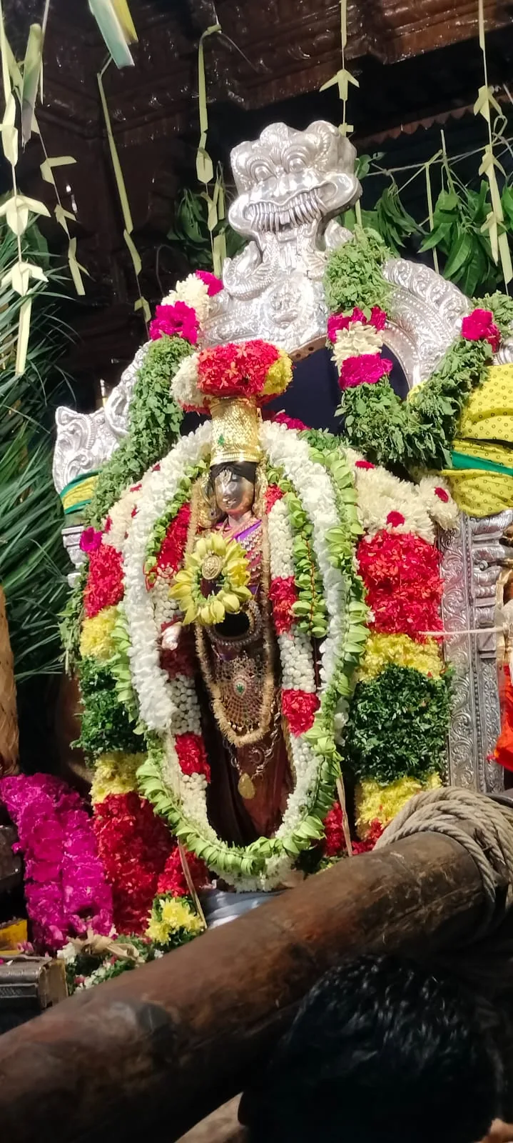 சித்திரை பெருந்திருவிழா இரண்டாம் நாள் திருக்கோவில் திருக்கல்யாண மண்டபத்தில் எழுந்தருளல்