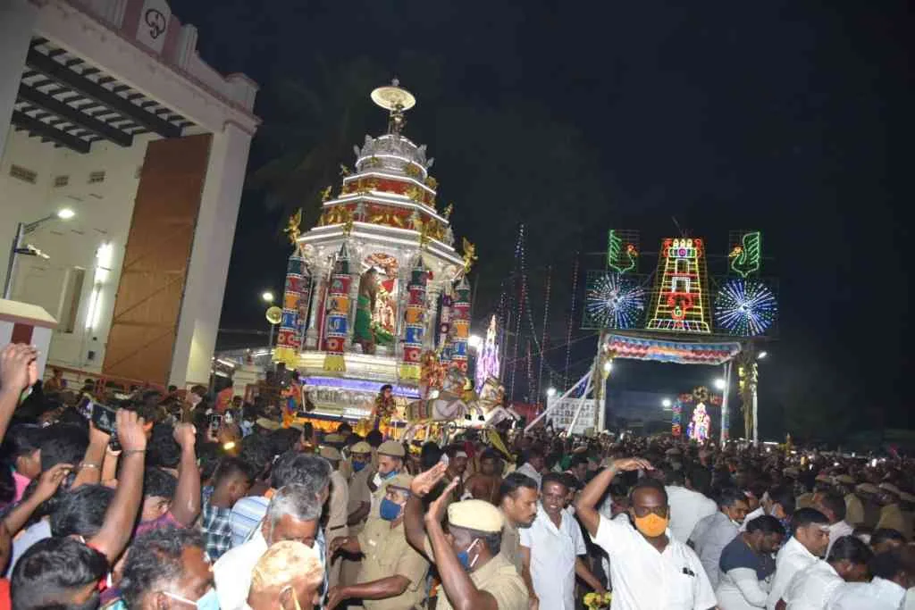 2021ம் ஆண்டு தைப்பூசத்திருவிழா வெள்ளி தேர் 2021ம் ஆண்டு தைப்பூசத்திருவிழா வெள்ளி தேர்