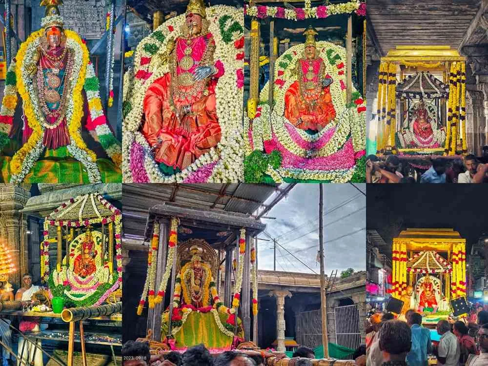 ஐப்பசி திருக்கல்யாணம் ஒன்றாம் திருநாள்நிகழ்வு .