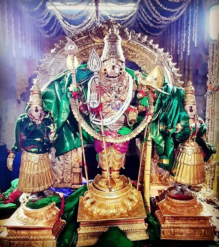 ஆவணி திருவிழா ஆவணி திருவிழாவின் 8ம் நாள் விழா- பச்சை சாத்தி