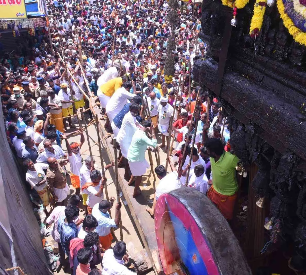 வைகாசி விசாகம் தேர்த்திருவிழா 2022 திருத்தேர்க்கு சன்னை போடுதல் .