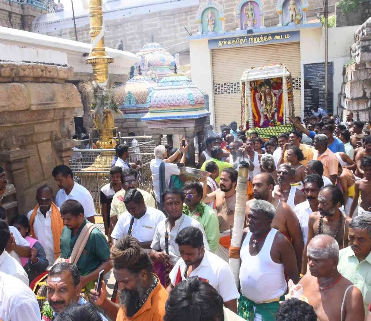 வைகாசி விசாகத் தேர் திருவிழா 2023 சுவாமி திருமலையிலிருந்து நகருக்கு எழுந்தருளல்