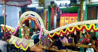 பிரமோற்சவம் பிரம்மோற்சவம் 5-ம் நாள் காலை திருவீதிப்புறப்பாடு   நாச்சியார் திருக்கோலம்