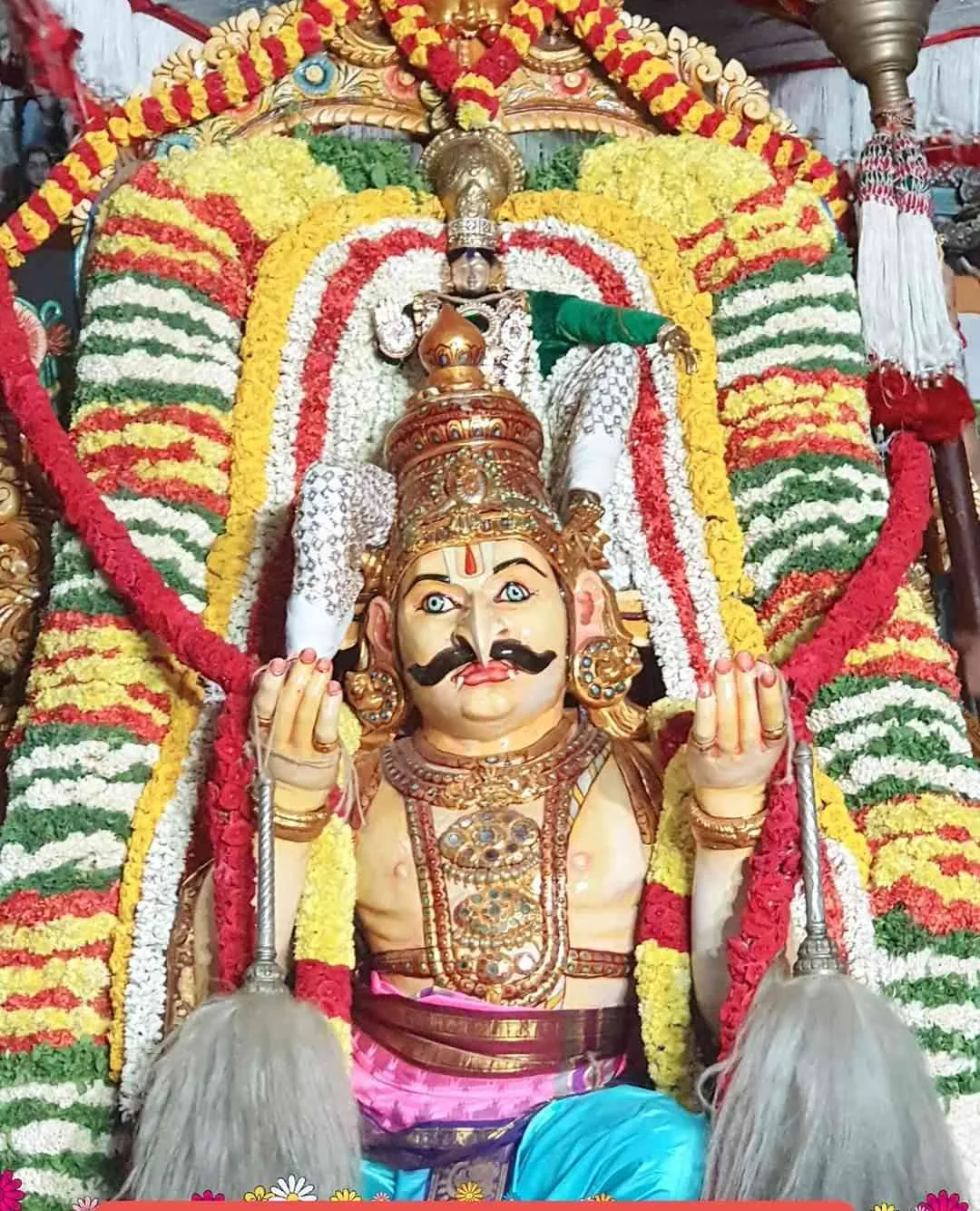 பிரமோற்சவம் பிரம்மோற்சவம் 5-ம் நாள் இரவு திருவீதிப்புறப்பாடு  பெரிய திருவடி கருட சேவை கோபுர தரிசனம்,