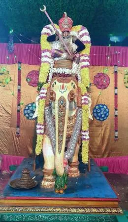 பிரமோற்சவம் பிரம்மோற்சவம் 6-ம் நாள் இரவு திருவீதிப்புறப்பாடு  யானை வாகனம்