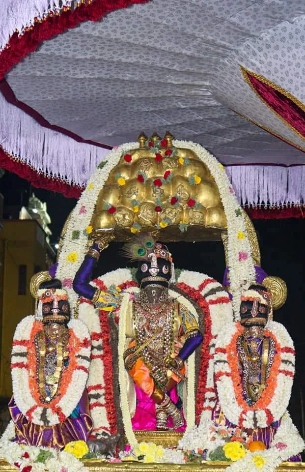 ராப்பத்து 9 ஆம் நாள் ராப்பத்து 9 ஆம் நாள்-ஸ்ரீ கோவர்த்தனகிரி திருக்கோலம்
