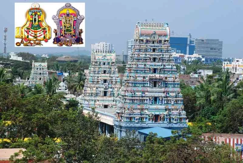 மூன்று கோபுரங்கள் கிழக்கு இராஜகோபுரம்,  கிழக்கு ரிஷிகோபுரம்,  மேற்கு கோபுரம் ஆகிய  மூன்று கோபுரங்கள்  எழிலுற அமைந்துள்ளன.