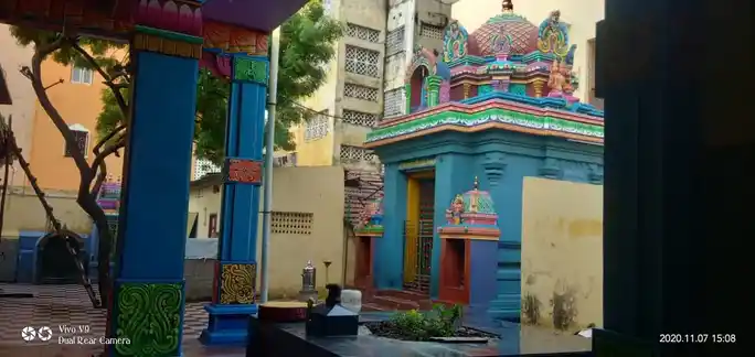 Arulmigu Badra Kaliamman Temple, Royapuram, Chennai - 600013 அருள்மிகு வீரபத்ரசுவாமி மற்றும் பத்ர காளியம்மன் திருக்கோயில், இராயபுரம், சென்னை - 600013, Chennai - Ancient Temple Architecture and History Image 6