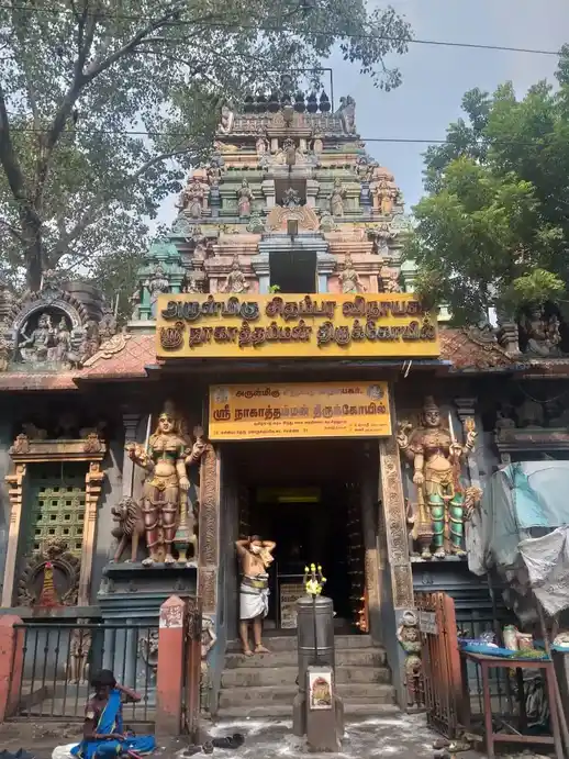 Arulmigu Chimbaravinayagar Nagathamman Temple, Old Washermentpet, Chennai - 600021 அருள்மிகு சிதம்பர விநாயகர் மற்றும் நாகாத்தம்மன் திருக்கோயில், பழைய வண்ணாரப்பேட்டை, சென்னை - 600021, Chennai - Ancient Temple Architecture and History Image 4