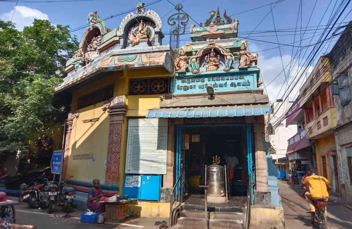 அருள்மிகு எல்லையம்மன், ரேணுகா பரமேஸ்வரி திருக்கோயில், திருவல்லிக்கேணி, சென்னை - 600005 - Main View