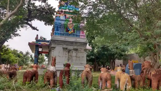 Arulmigu Kaanjinaikkattu Ayyanar Temple, Kanbakkurichivayal - 622101 அருள்மிகு காஞ்சினைக்காட்டு அய்யனார் திருக்கோயில், Kanbakkurichivayal - 622101, Pudukkottai - Ancient Temple Architecture and History Image 4