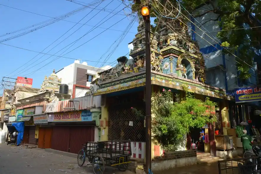 Arulmigu Kanchanamalaiamman Temple, Keela Avani Moola Veethi, Madurai - 625001 அரு்ள்மிகு காஞ்சனமாலையம்மன் திருக்கோயில், கீழ ஆவணி மூல வீதி, மதுரை - 625001, Madurai - Ancient Temple Architecture and History Image 2