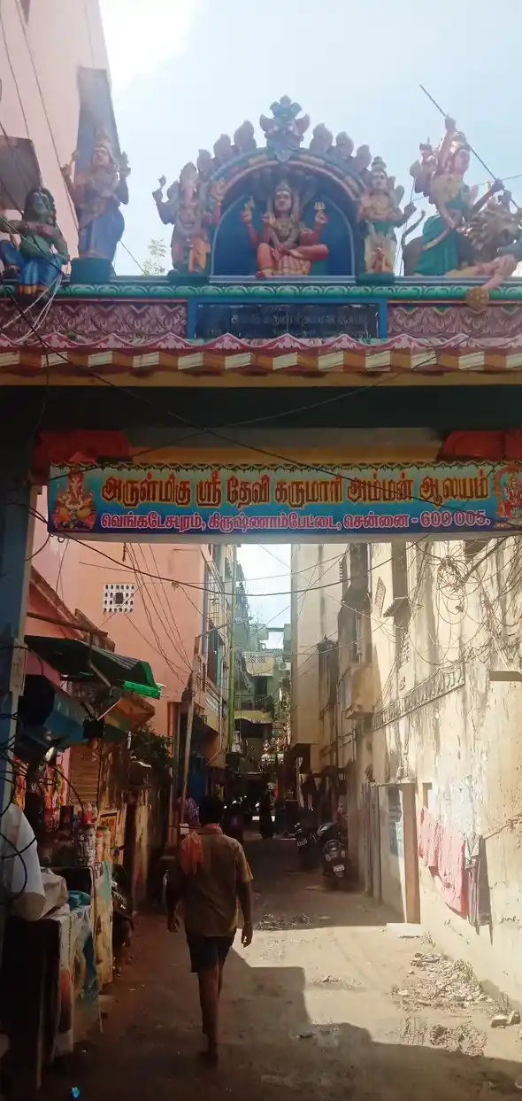 Arulmigu Karumari Amman Temple, Triplicane, Chennai - 600005 அருள்மிகு கருமாரியம்மன் திருக்கோயில், திருவல்லிக்கேணி, சென்னை - 600005, Chennai - Ancient Temple Architecture and History Image 2