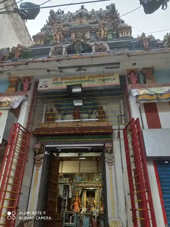 Arulmigu Nimishambal Temple, Park Town, Chennai - 600079 அருள்மிகு நிமிஷாம்பாள் திருக்கோயில், பூங்கா நகர், சௌகார்பேட்டை - 600079, Chennai - Ancient Temple Architecture and History Image 2