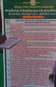 Arulmigu Singaperumal Temple, R.Kombai - 624706